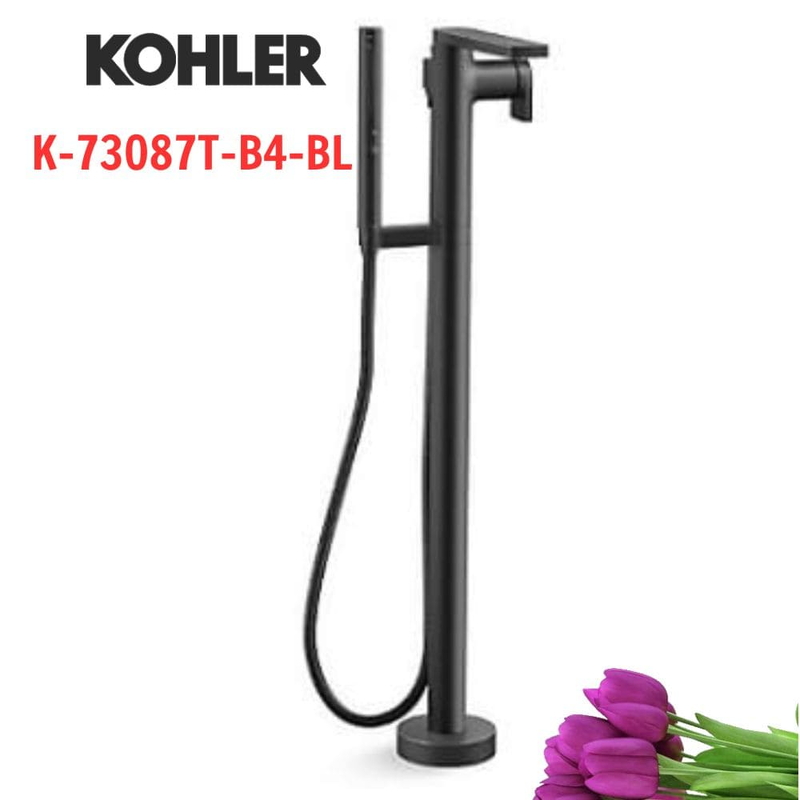 Vòi bồn tắm đặt sàn Kohler K-73087T-B4-BL