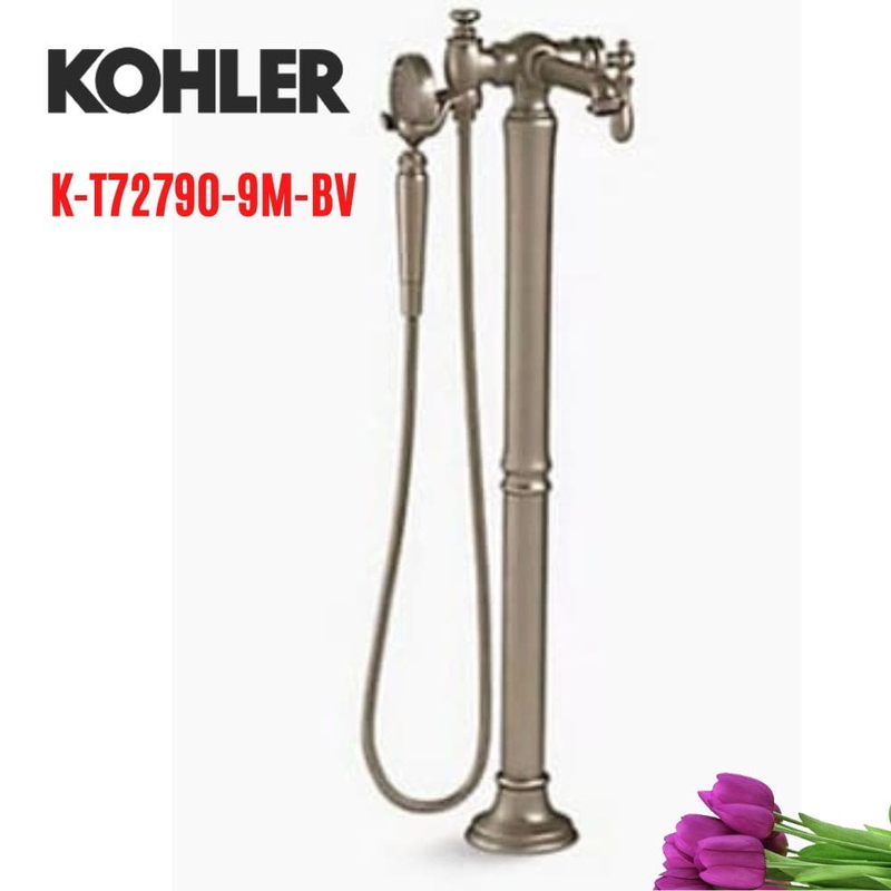 Vòi bồn tắm đặt sàn Kohler K-T72790-9M-BN
