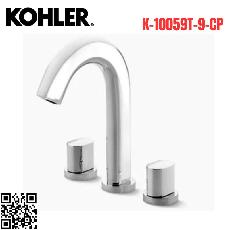 Vòi bồn tắm gắn bồn Kohler K-10059T-9-CP Mỹ