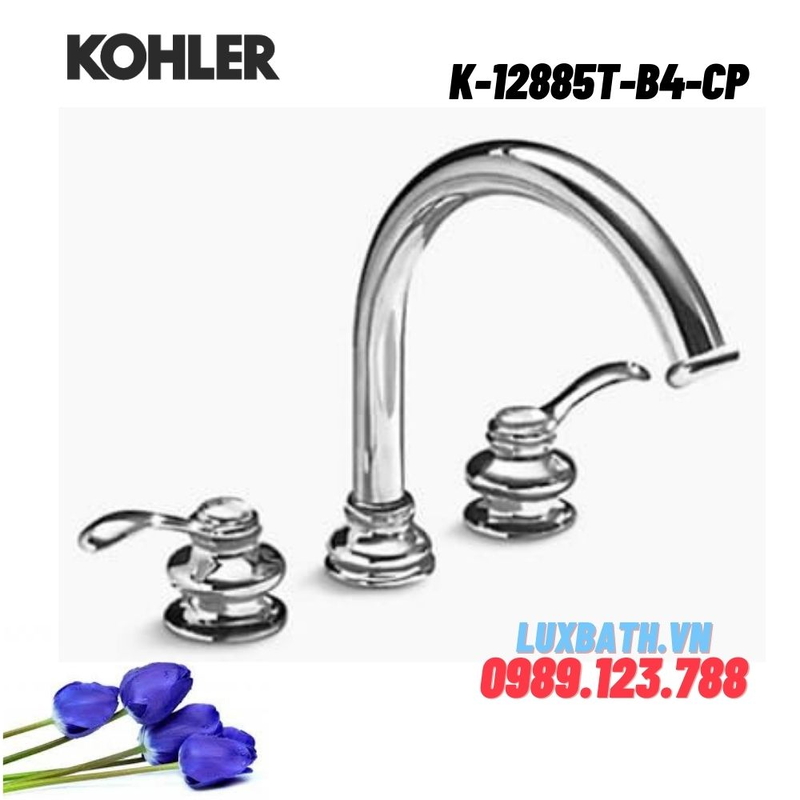 Vòi bồn tắm gắn bồn Kohler K-12885T-B4-CP