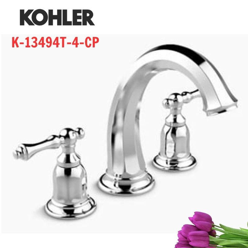 Vòi bồn tắm gắn bồn Kohler K-13494T-4-CP Kelston