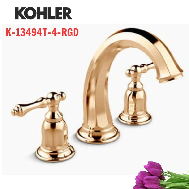Vòi bồn tắm gắn bồn Kohler K-13494T-4-RGD Kelston