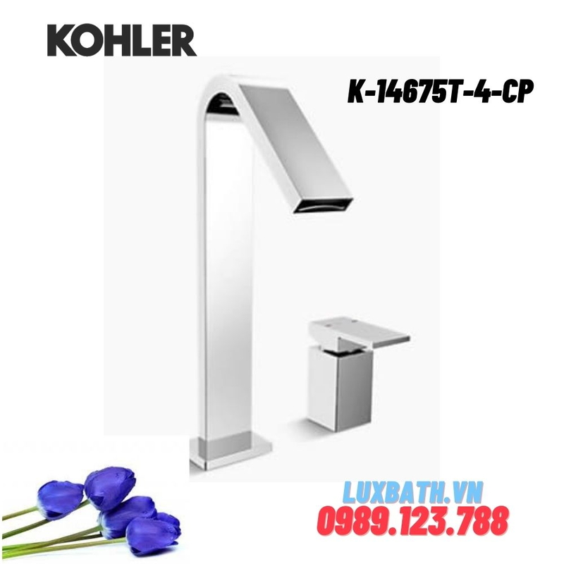 Vòi bồn tắm gắn bồn Kohler K-14675T-4-CP