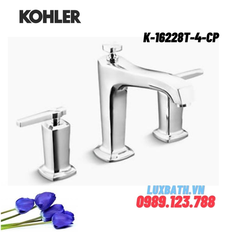 Vòi bồn tắm gắn bồn Kohler K-16228T-4-CP