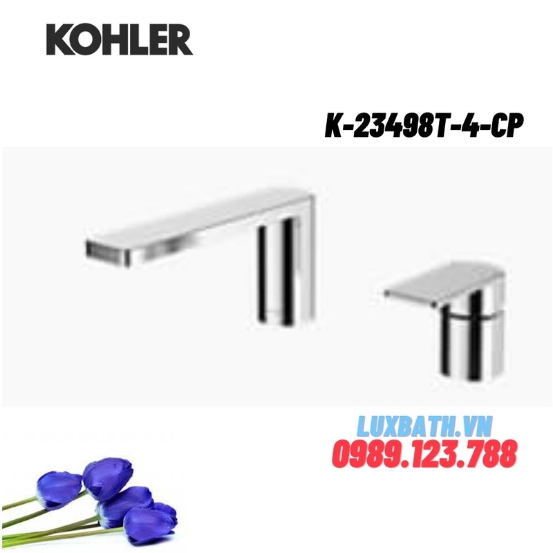 Vòi bồn tắm gắn bồn Kohler K-23498T-4-CP