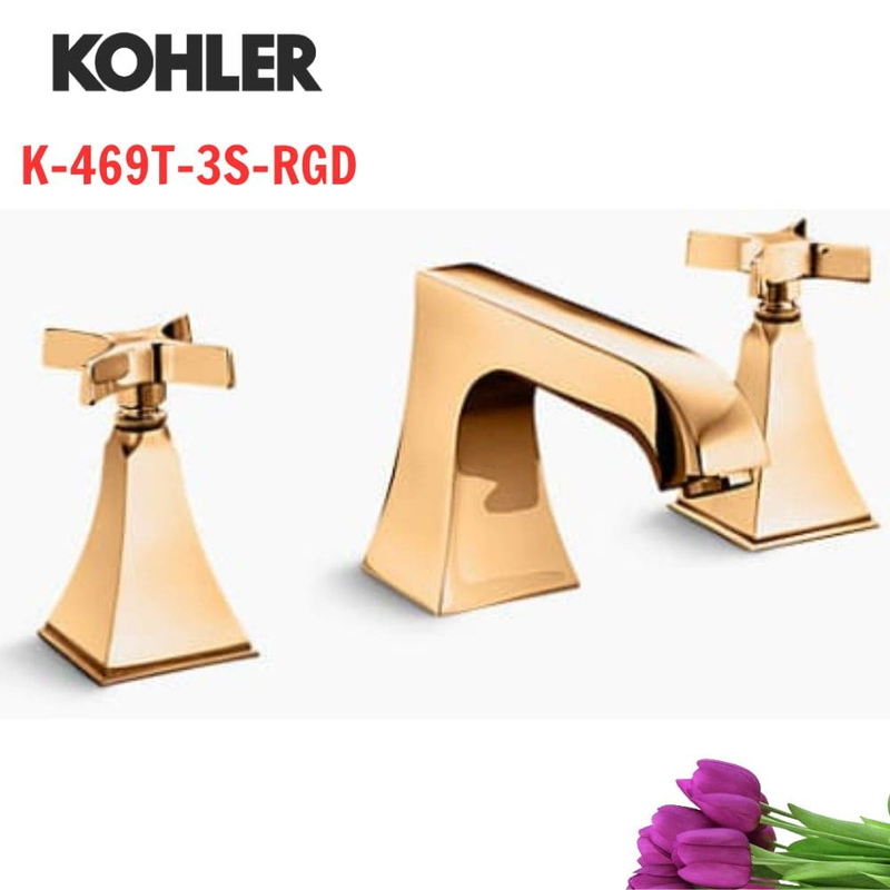 Vòi bồn tắm gắn bồn Kohler K-469T-3S-RGD Memoirs