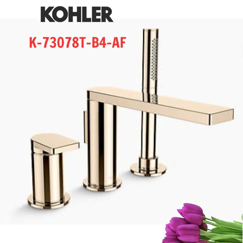 Vòi bồn tắm gắn bồn Kohler K-73078T-B4-AF