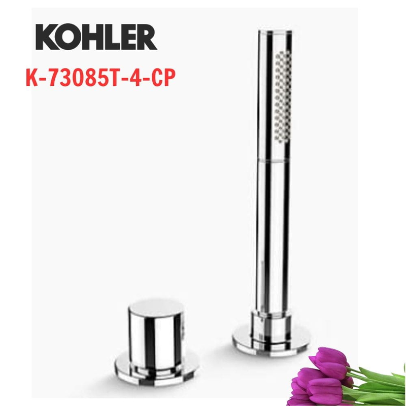 Vòi bồn tắm gắn bồn Kohler K-73085T-4-CP