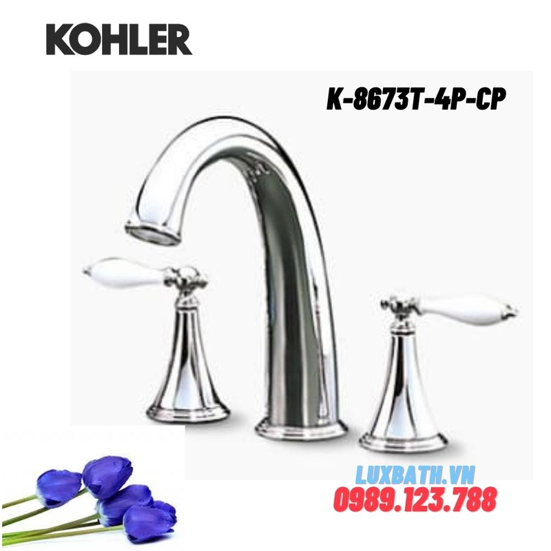 Vòi bồn tắm gắn bồn Kohler K-8673T-4P-CP