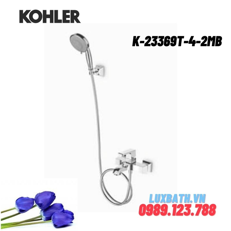 Vòi bồn tắm Kohler K-23369T-4-2MB gắn tường