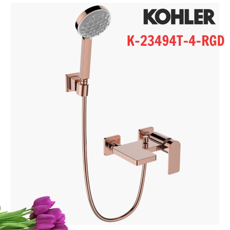 Vòi bồn tắm Kohler K-23494T-4-RGD Parallel gắn tường Mỹ