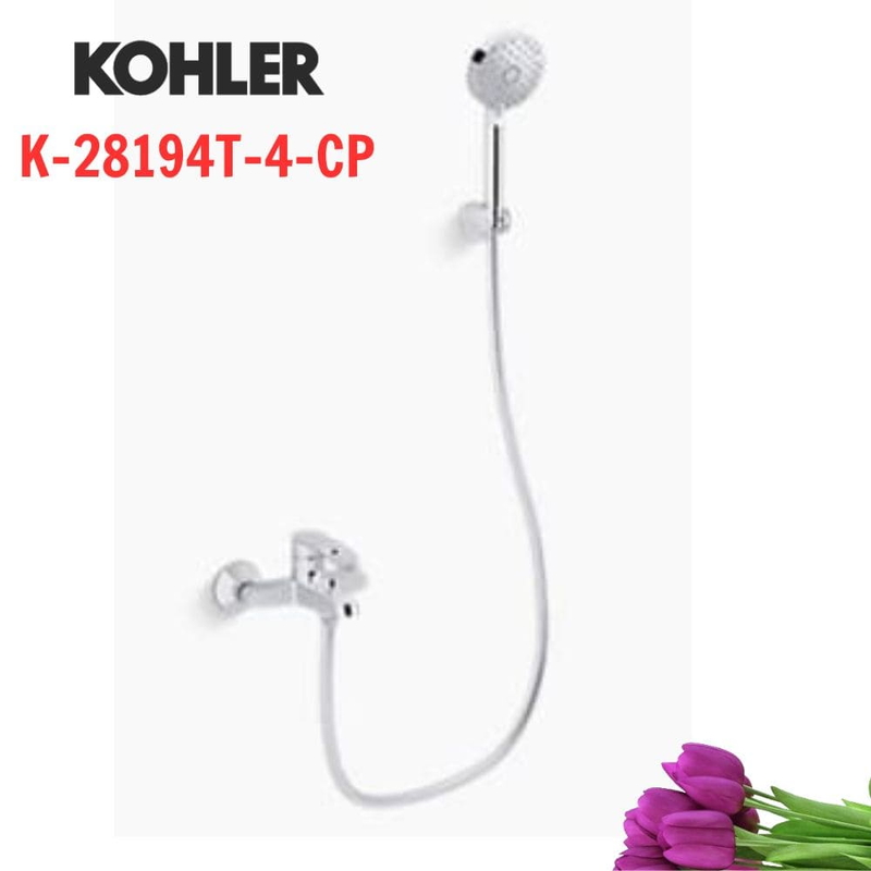 Vòi bồn tắm Kohler K-28194T-4-CP gắn tường Mỹ