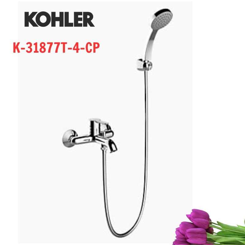 Vòi bồn tắm Kohler K-31877T-4-CP gắn tường Mỹ