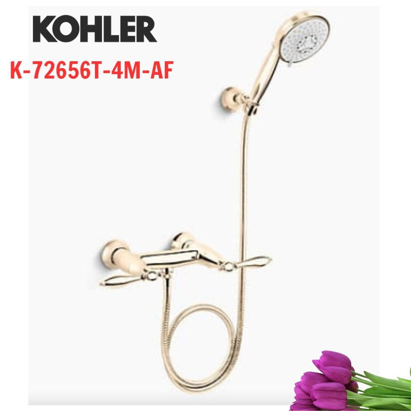 Vòi bồn tắm Kohler K-72656T-4M-AF Finial gắn tường