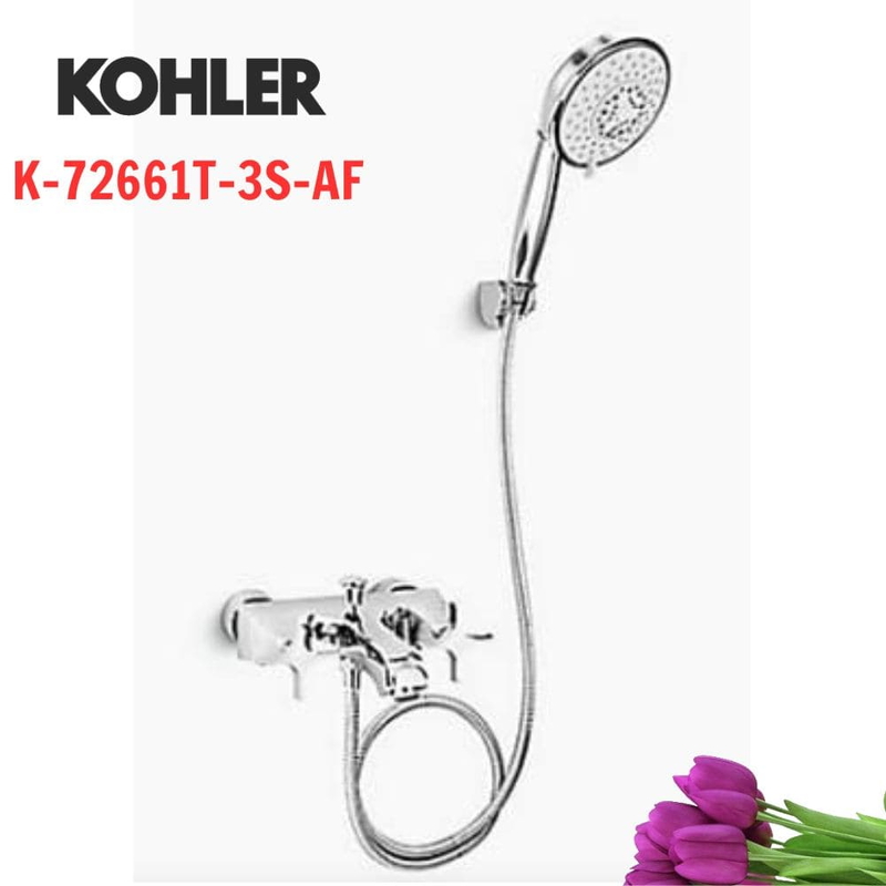 Vòi bồn tắm Kohler K-72661T-3S-AF Memoirs gắn tường
