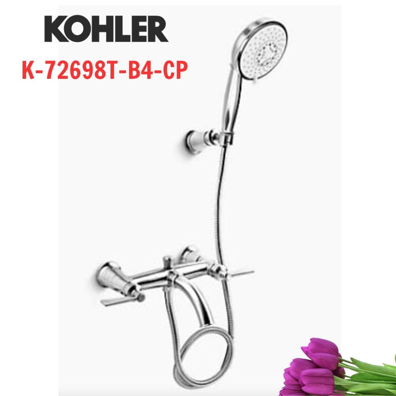 Vòi bồn tắm Kohler K-72698T-B4-CP Parallel gắn tường Mỹ