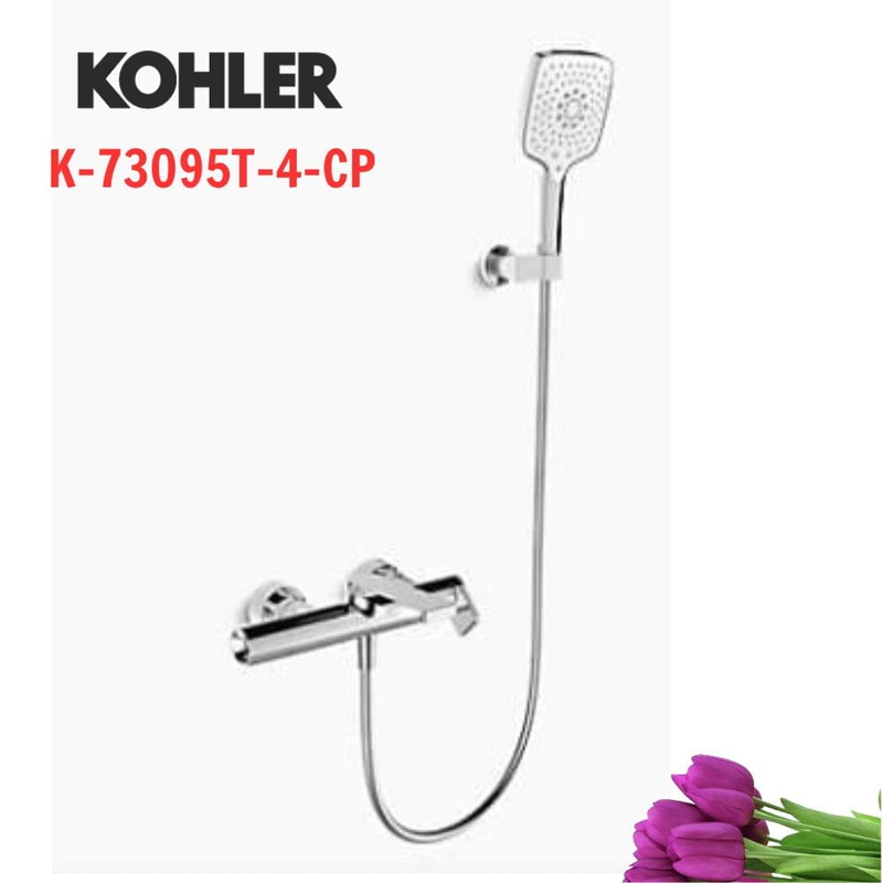 Vòi bồn tắm Kohler K-73095T-4-CP gắn tường