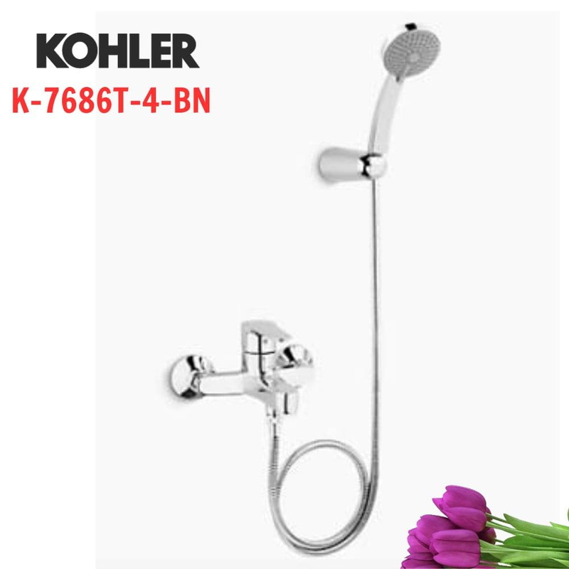 Vòi bồn tắm Kohler K-7686T-4-BN gắn tường Mỹ