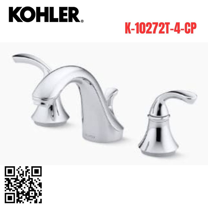 Vòi Chậu Lavabo Kohler K-10272T-4-CP Nóng Lạnh 3 lỗ