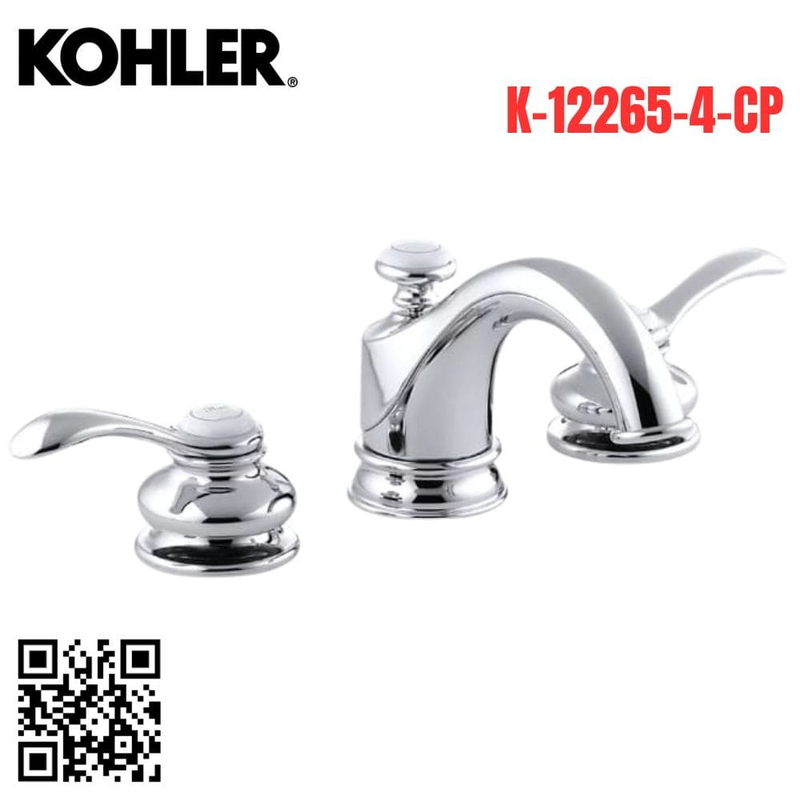 Vòi Chậu Lavabo Kohler K-12265-4-CP Nóng Lạnh 3 lỗ