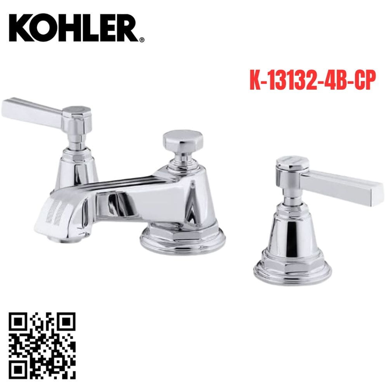 Vòi Chậu Lavabo Kohler K-13132-4B-CP Nóng Lạnh 3 lỗ
