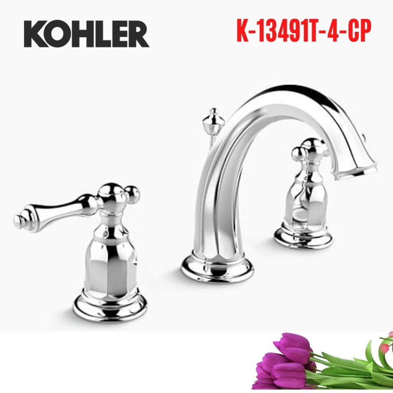 Vòi Chậu Lavabo Kohler K-13491T-4-CP 3 lỗ