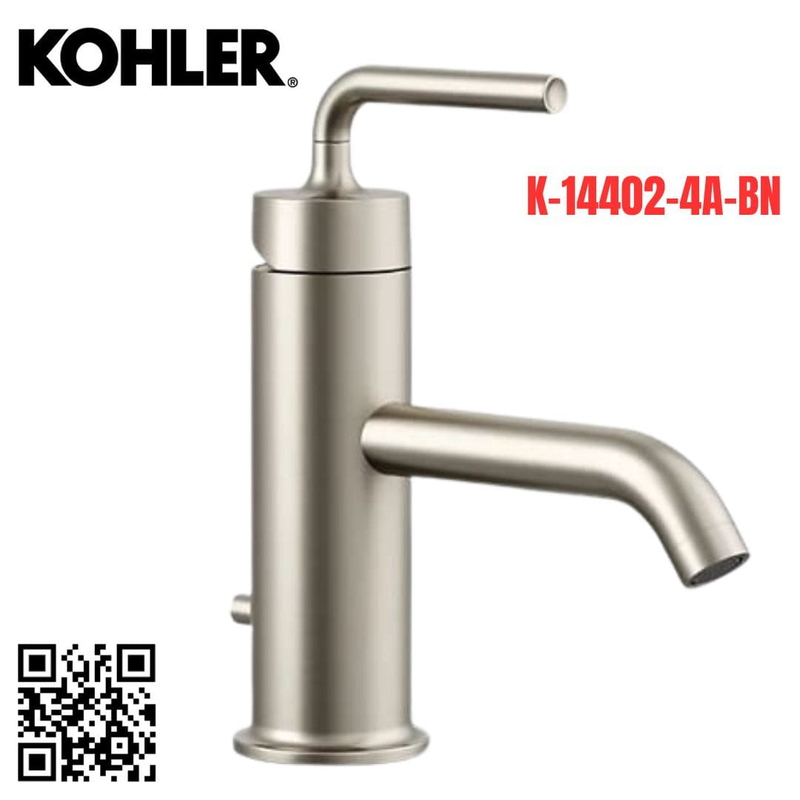 Vòi Chậu Lavabo Kohler K-14402-4A-BN Nóng Lạnh 1 lỗ