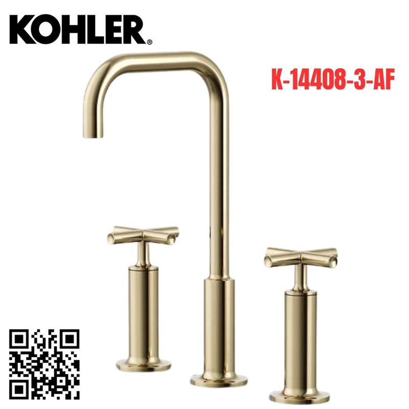 Vòi Chậu Lavabo Kohler K-14408-3-AF Nóng Lạnh 3 lỗ