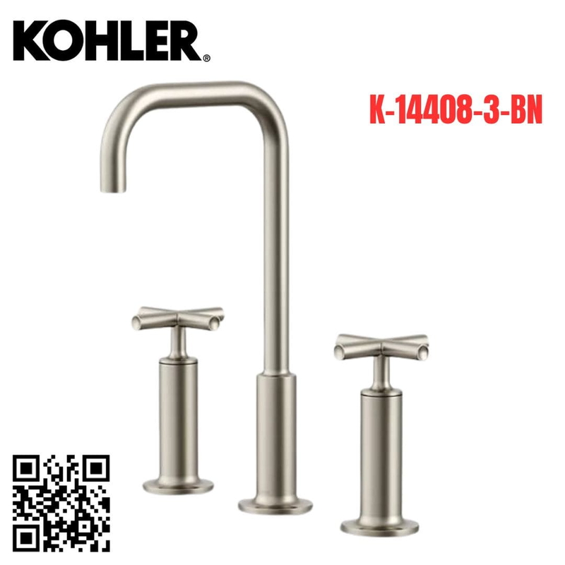 Vòi Chậu Lavabo Kohler K-14408-3-BN Nóng Lạnh 3 lỗ