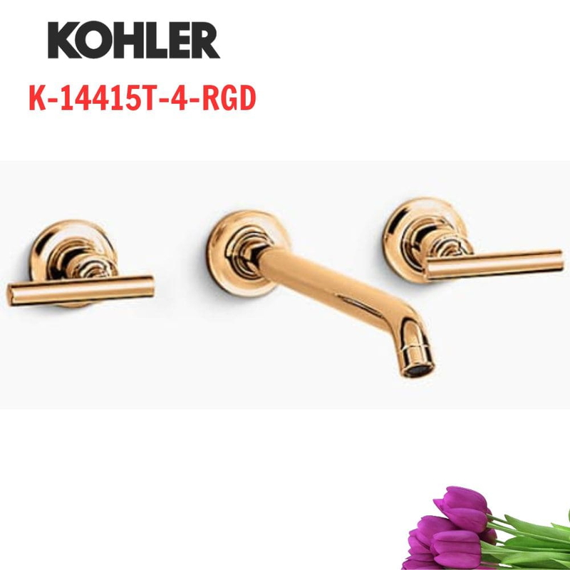 Vòi Chậu Lavabo Kohler K-14415T-4-RGD gắn tường