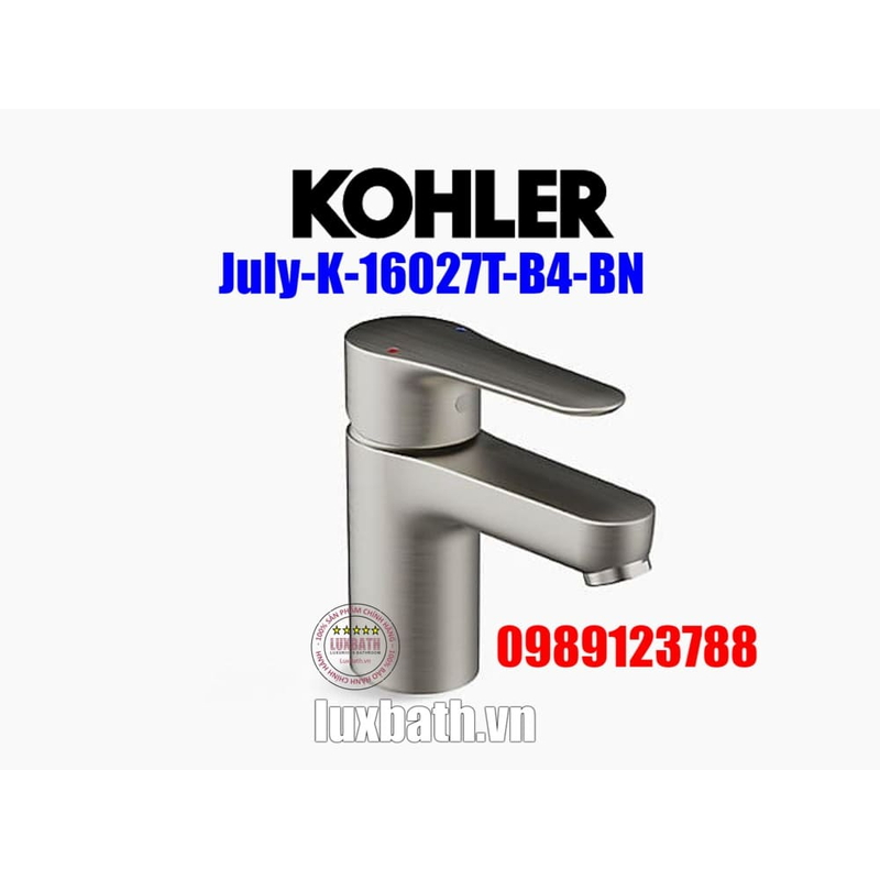 Vòi Chậu Lavabo Kohler K-16027T-B4-BN Nóng Lạnh 1 lỗ