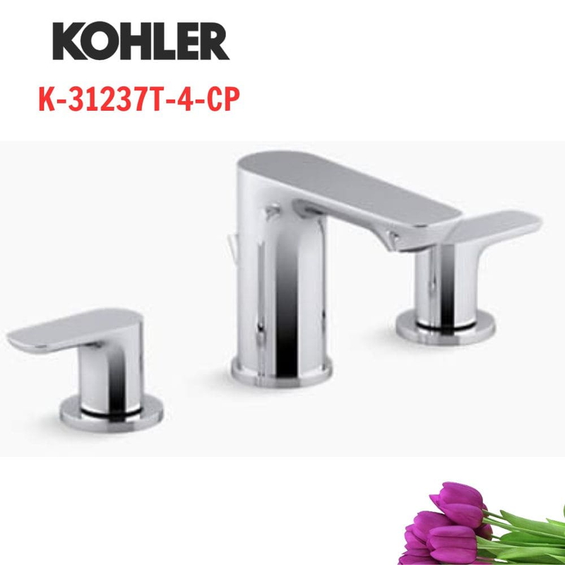 Vòi Chậu Lavabo Kohler K-31237T-4-CP 3 lỗ