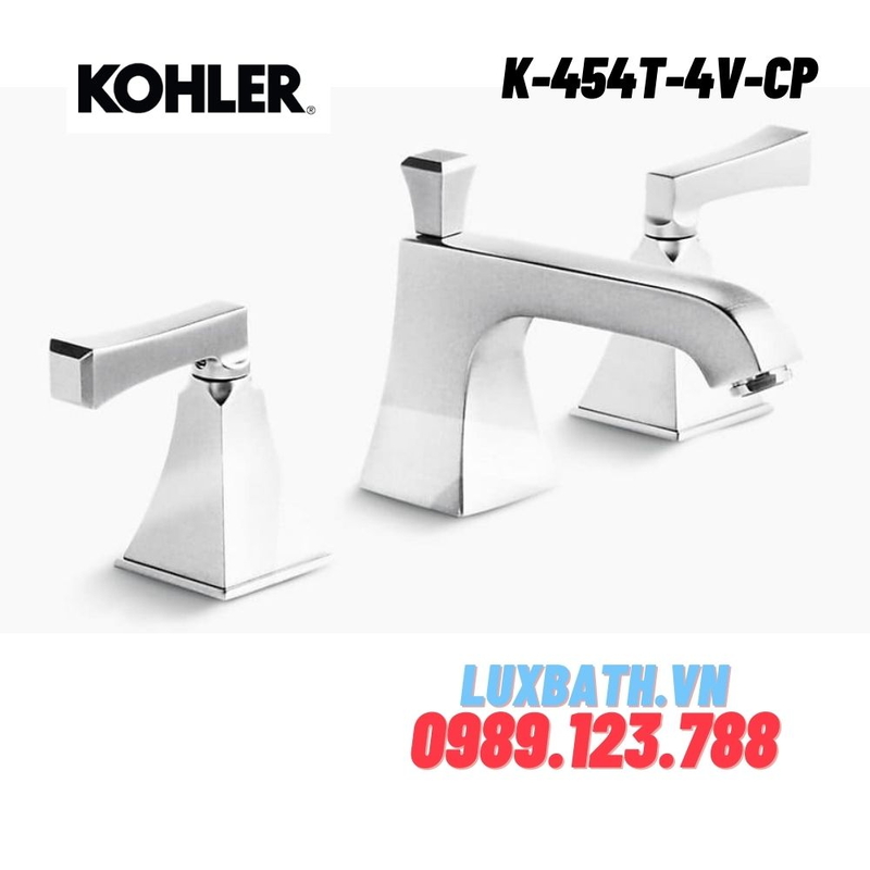 Vòi Chậu Lavabo Kohler K-454T-4V-CP 3 lỗ