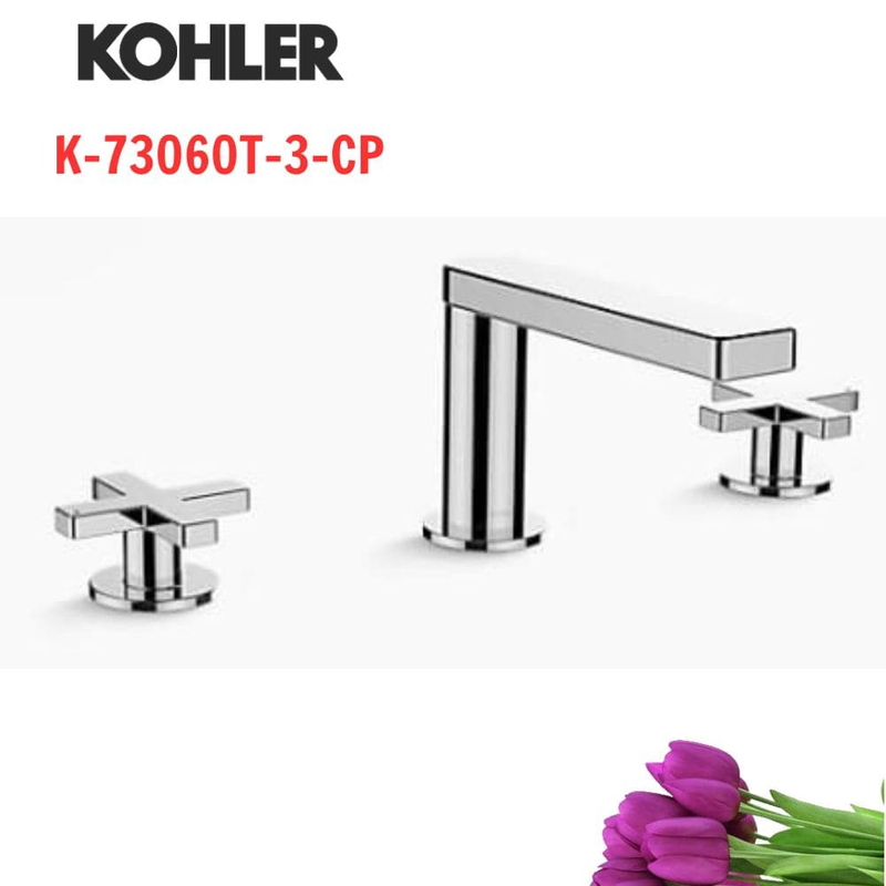 Vòi Chậu Lavabo Kohler K-73060T-3-CP 3 lỗ