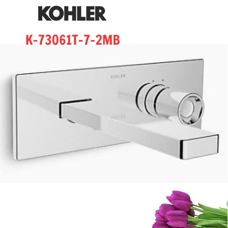 Vòi Chậu Lavabo Kohler K-73061T-7-2MB gắn tường