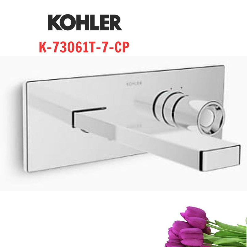Vòi Chậu Lavabo Kohler K-73061T-7-CP gắn tường