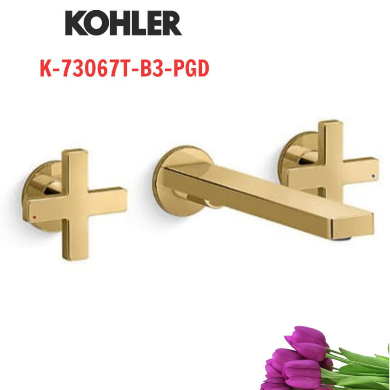 Vòi Chậu Lavabo Kohler K-73067T-B3-PGD gắn tường