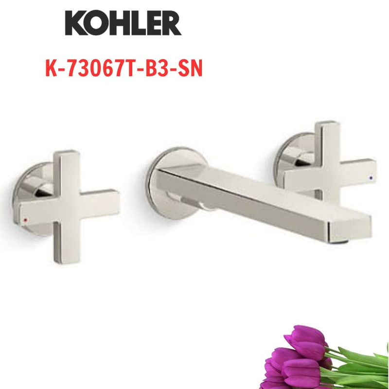 Vòi Chậu Lavabo Kohler K-73067T-B3-SN gắn tường