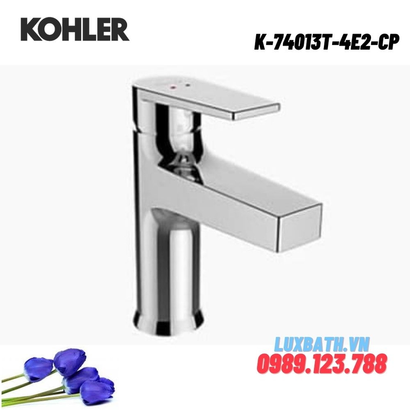 Vòi Chậu Lavabo Kohler K-74013T-4E2-CP 1 lỗ