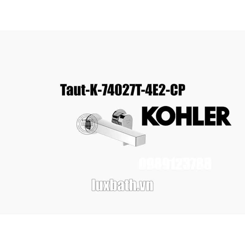 Vòi Chậu Lavabo Kohler K-74027X-4E2-CP gắn tường