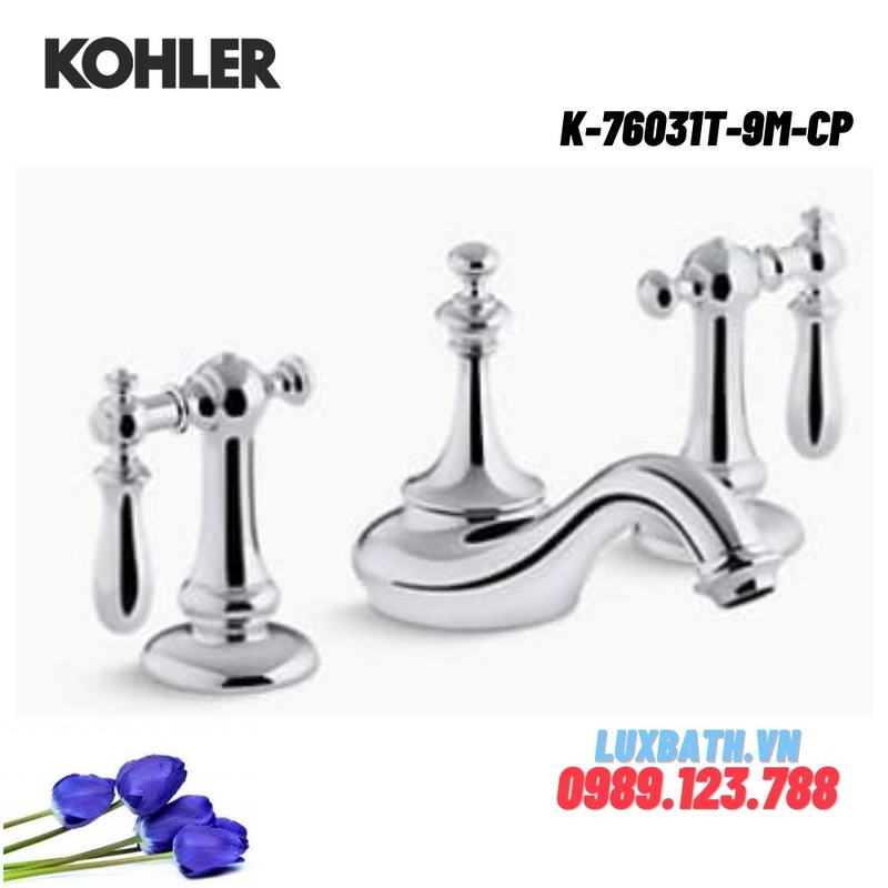 Vòi Chậu Lavabo Kohler K-76031T-9M-CP 3 lỗ