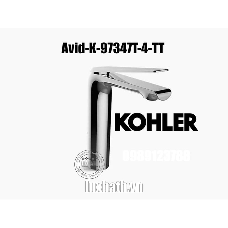Vòi Chậu Lavabo Kohler K-97347T-4-TT Nóng Lạnh 1 lỗ