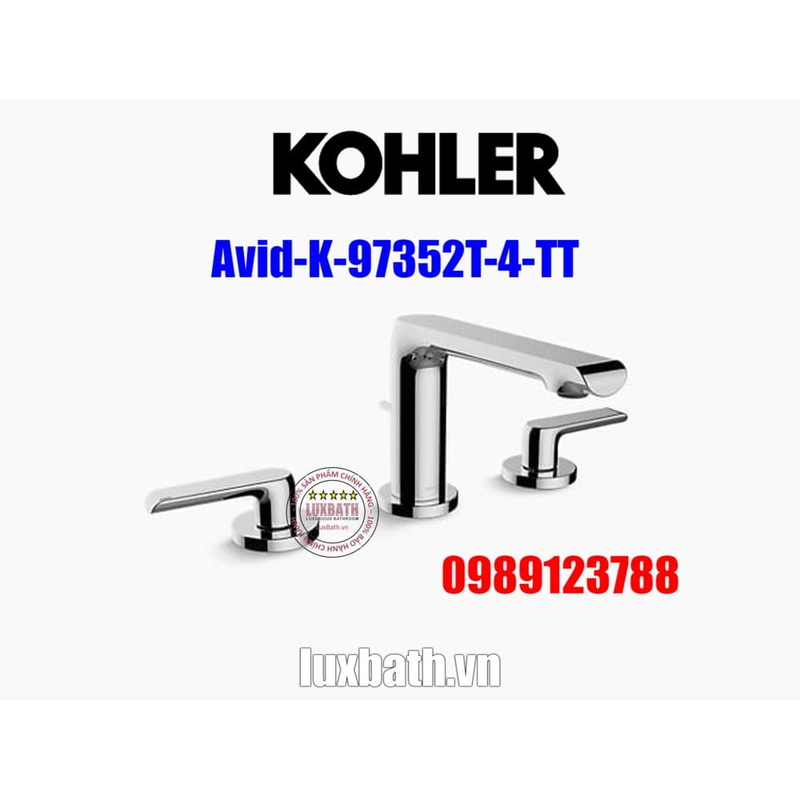 Vòi Chậu Lavabo Kohler K-97352T-4-TT 3 lỗ