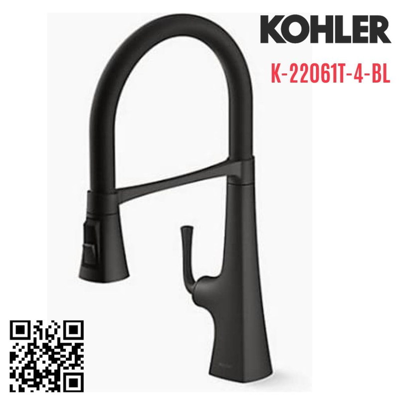 Vòi rửa bát Kohler K-22061T-4-BL
