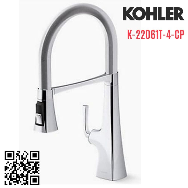 Vòi rửa bát Kohler K-22061T-4-CP
