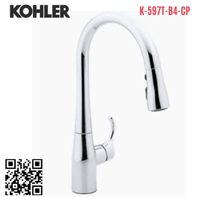 Vòi rửa bát Kohler K-597T-B4-CP