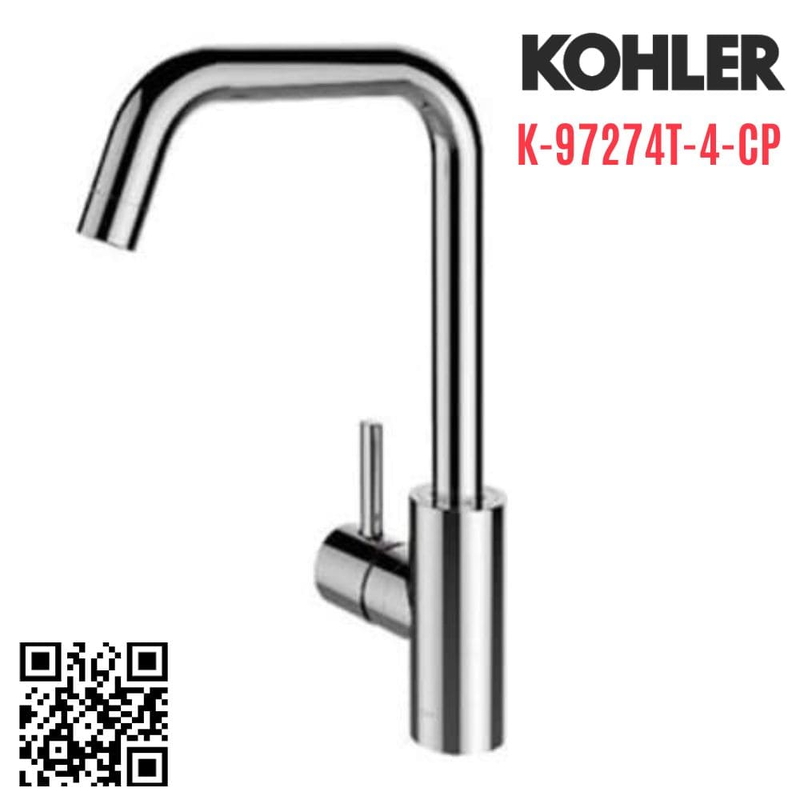 Vòi rửa bát Kohler K-97274T-4-CP