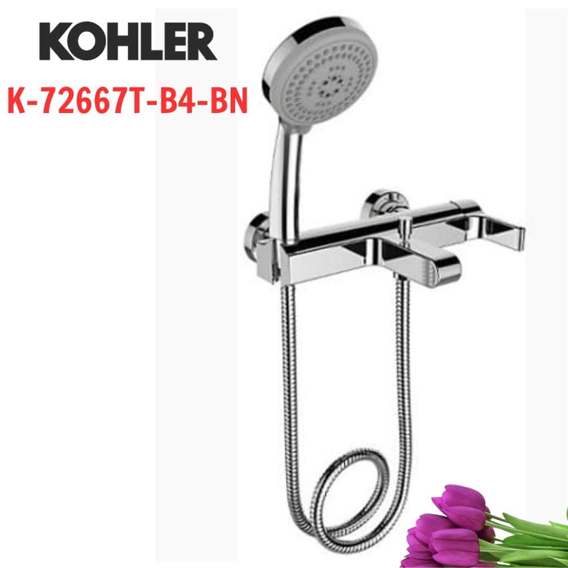 Vòi bồn tắm Kohler K-72667T-B4-BN Singulier gắn tường Mỹ