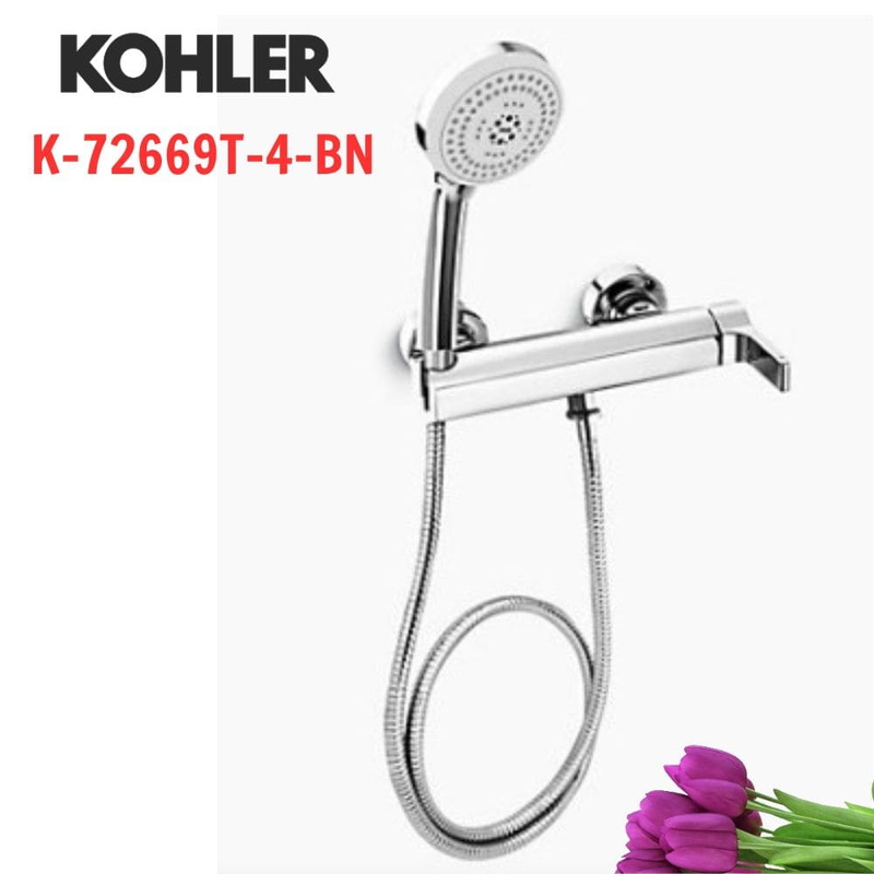 Vòi bồn tắm Kohler K-72669T-4-BN Singulier gắn tường Mỹ