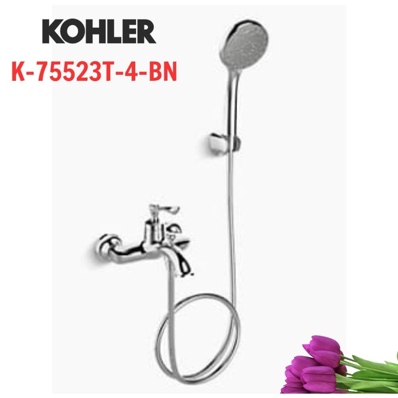 Vòi bồn tắm Kohler K-75523T-4-BN Elate gắn tường Mỹ